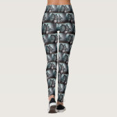 Leggings Boston Terrier Halloween effrayant (Dos)