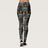 Leggings Boston Terrier Halloween nuit chien délice (Dos)