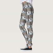 Leggings Boston Terrier Laisser neiger Noël (Gauche)