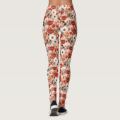 Leggings Botanique Boho Automne Fleur sauvage Meadow Motif (Dos)