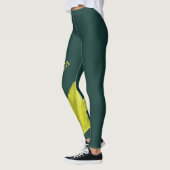 Leggings Botanique d'ail sauvage Plante vert (Gauche)