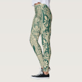 Leggings Botanique décorative Art nouveau Motif (Gauche)