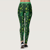 Leggings Botanique d'ivoire vert printemps Vert mignonne Yo (Dos)