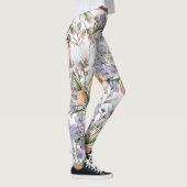 Leggings Botanique pastel couleurs fleur sauvage été fleuri (Droite)
