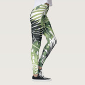 Leggings Botanique verte tropicale Feuille (Droite)