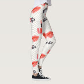 Leggings Bouche de baiser avec Motif de bâton à lèvres (Droite)