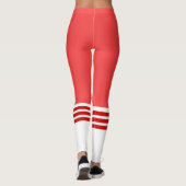 Leggings Bouchon de tube de l'équipe rouge (Dos)
