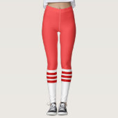 Leggings Bouchon de tube de l'équipe rouge (Devant)