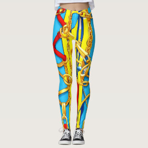 LEGGINGS BOUCLES, SANGLES ET CHAÎNES