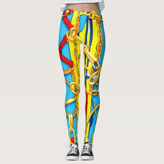 LEGGINGS BOUCLES, SANGLES ET CHAÎNES (Devant)