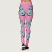 Leggings Bouddha rose chaud (Dos)