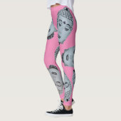 Leggings Bouddha rose chaud (Gauche)