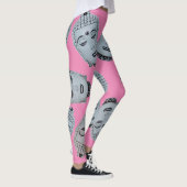 Leggings Bouddha rose chaud (Droite)