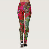 Leggings Bougainvilliers rouges, (Dos)