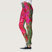 Leggings Bougainvilliers rouges, (Gauche)