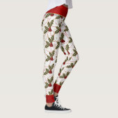 Leggings Boughs de Holly avec rouge et or élégant (Droite)