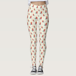 Leggings Bougies de Noël Festive Légendes Conçues