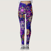 Leggings Bouillonnante aquarelle Mandalas (Devant)