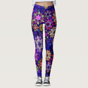 Leggings Bouillonnante aquarelle Mandalas