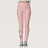 Leggings Boule de disco rose (Devant)