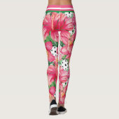 Leggings 🌺 🌴 Boule de pickles tropicaux avec hibiscus pet (Dos)