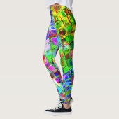Leggings Boule Disco Planète Psychédélique (Gauche)