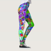 Leggings Boule Disco Planète Psychédélique (Droite)