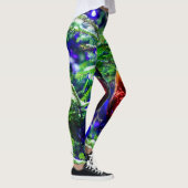 Leggings Boule rouge arbre de Noël vert (Droite)