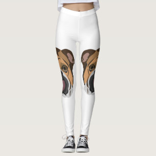 Leggings Bouledogue de l'anglais d'illustration
