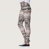 Leggings Bouledogue français - motif décoratif aux pastels (Gauche)