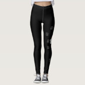 Leggings Bouledogue français pie rouge mignon chien de dess (Devant)