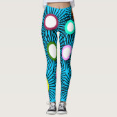 Leggings Boules à pointes géométriques (Devant)