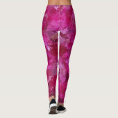 Leggings Boules de peinture rose (Dos)