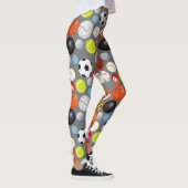 Leggings Boules de sport Motif Grey BG (Droite)