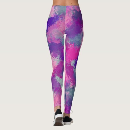 Leggings Bouquet Abstrait (Dos)
