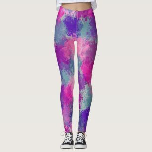 Leggings Bouquet Abstrait