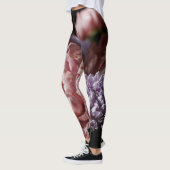 Leggings Bouquet d'aster rose : éclairage baroque. (Gauche)