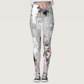 Leggings bouquet de fleurs (Devant)