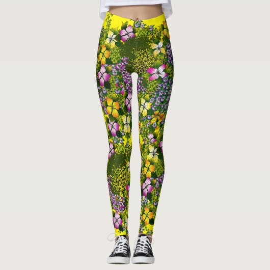 Leggings Bouquet de fleurs (Devant)