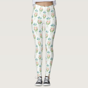 Leggings Bouquet de fleurs baroques