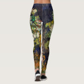 Leggings Bouquet de fleurs dans un vase de Vincent Van Gogh (Dos)