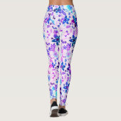 Leggings Bouquet de fleurs de printemps - Fleur Edelweiss g (Dos)