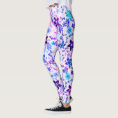 Leggings Bouquet de fleurs de printemps - Fleur Edelweiss g (Gauche)