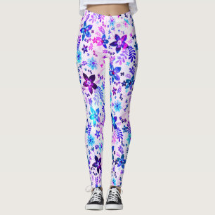 Leggings Bouquet de fleurs de printemps - Fleur Edelweiss g