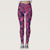 Leggings Bouquet de galets roses (Devant)