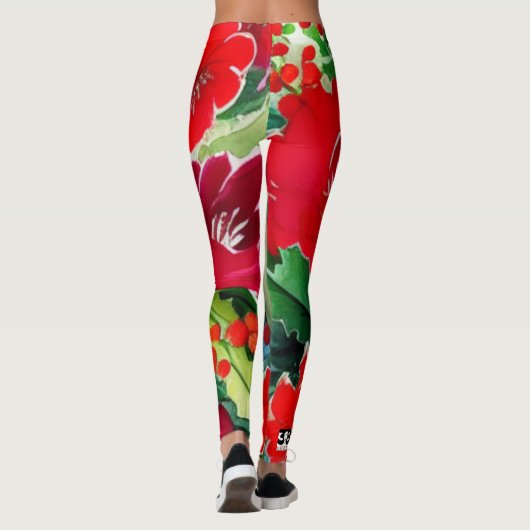 Leggings Bouquet de Noël (Dos)