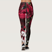 Leggings Bouquet de roses rouges (Dos)