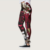 Leggings Bouquet de roses rouges (Gauche)