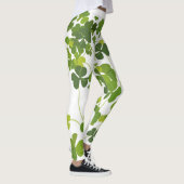 Leggings Bouquet de shamrock, le jour de St Patrick, trèfle (Droite)