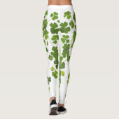 Leggings Bouquet de shamrock, le jour de St Patrick, trèfle (Dos)